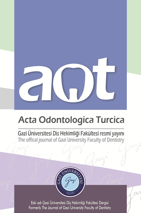 Acta Odontologica Turcica Cover image